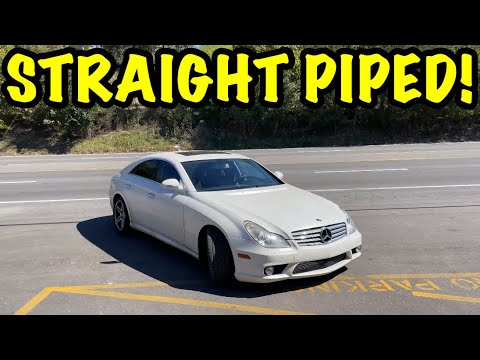 We Straight Piped a 2008 Mercedes CLS 550 5.5L V8!