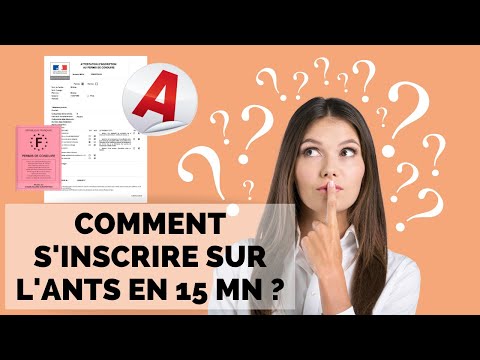 COMMENT S'INSCRIRE SUR L'ANTS EN 15MN