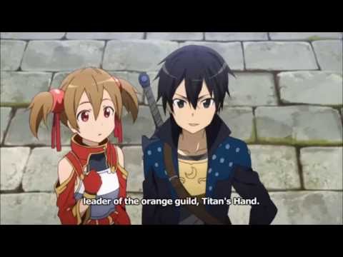 Sword Art Online Kirito vs Rosalia ( eng Sub)