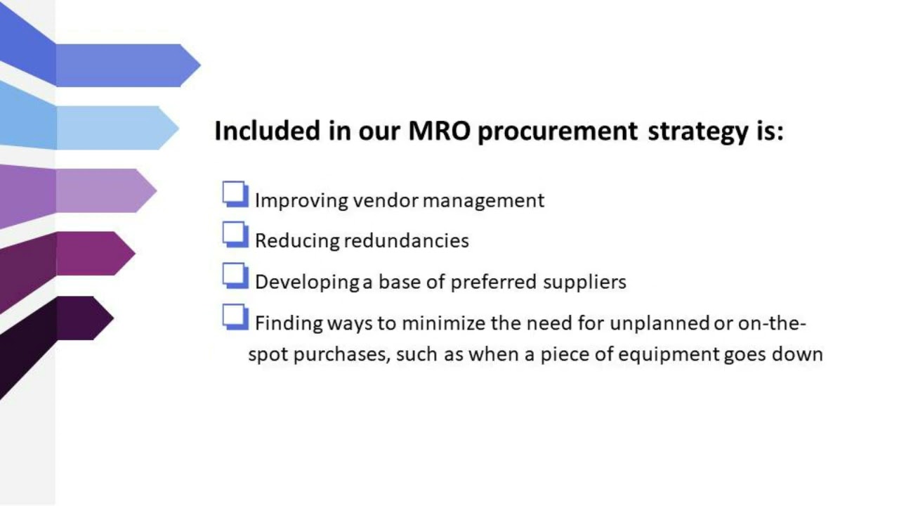 What Is MRO Procurement Strategy And How Can You Benefit