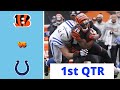 Cincinnati Bengals vs. Indianapolis Colts Full Highlights 1st QTR | NFL Week 14, 2023