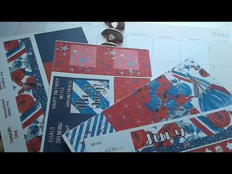 July 2017 HP Monthly Spread | feat. PeekabooPlanning