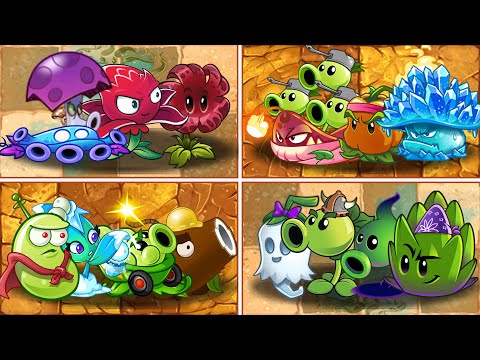 Pvz 2 Max Level Plant Teams vs 6 Random Zombie Teams - What is the best team? Plants vs Plants