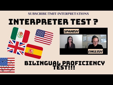 English- Spanish Bilingual Oral Proficiency test- Medical Interpreter Terminology LINGUSTICS #1