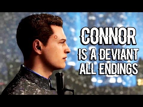 DETROIT BECOME HUMAN - Connor Becomes a Deviant - ALL ENDINGS