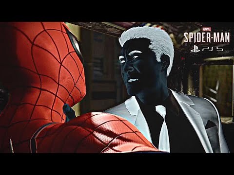 Who Will Win? Spider Man vs Mr. Negative Epic Train Fight [PS5 60FPS]