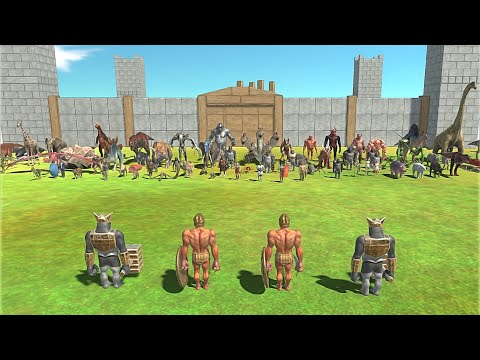 2 GHOR HAMMER & 2 ACHILLES VS EVERY FACTION - Animal Revolt Battle Simulator