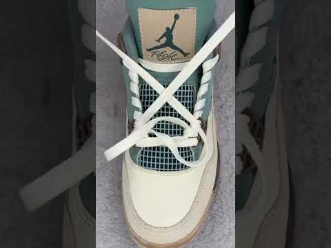 The Perfect Way to Lace Air Jordan 4 for A Clean Look #airjordan #sneakers #footcomfort #lacing