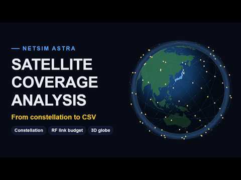 NetSim Astra satellite coverage analysis walkthrough video thumbnail