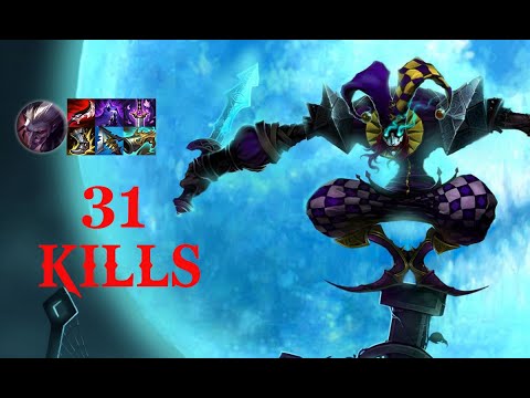 31 KILLS ASSASSIN SHACO JUNGLE S11 [League of Legends] Full Gameplay