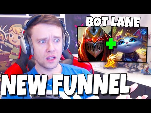 Theres a NEW FUNNEL STRAT.. and its super annoying. (ZED/YUUMI BOT) - Journey To Challenger | LoL