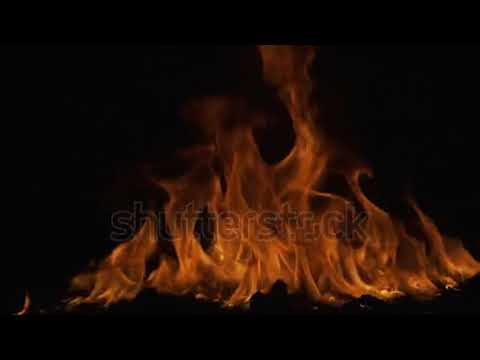 Devil flame hell concept fire flame texture blaze flames overlay background - Stock video footage