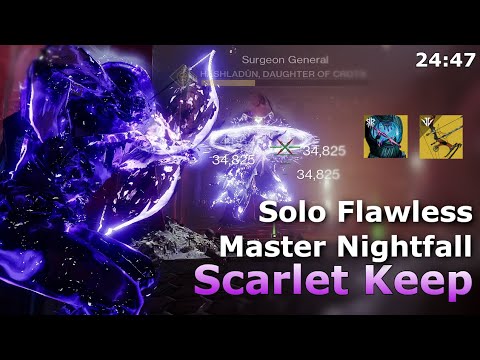 Solo Flawless Master Nightfall: The Scarlet Keep (Hunter: Nightstalker) [Destiny 2]