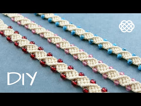 Spiral Macrame Patterns DIY Macrame Spiral Bracelets