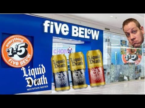 Trying Five Below Beverages -  Liquid Death Waters