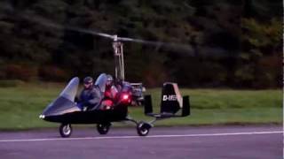 preview picture of video 'Gyrocopter / Tragschrauber  Landung in Nittenau Bruck -- EDNM'