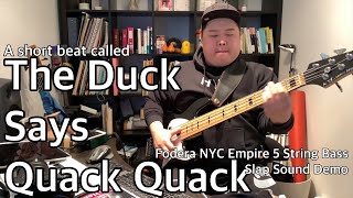 Video thumbnail for Fodera NYC Empire 5 String Bass Slapping Sound Demo by MRJ Production