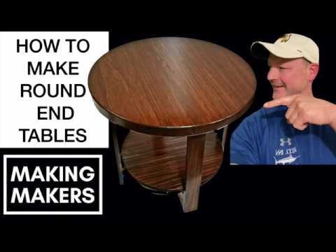 Easy DIY Round End Table