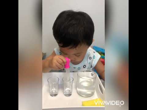 Transferring water with a dropper