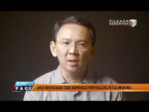 Ahok Apologizes to the MUI Chairman in Video