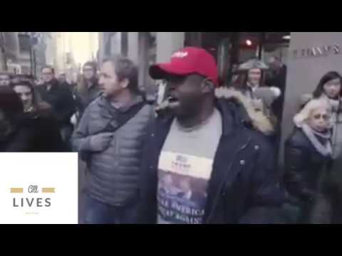 Black Trump Supporter Gets Trash Thrown at Him
