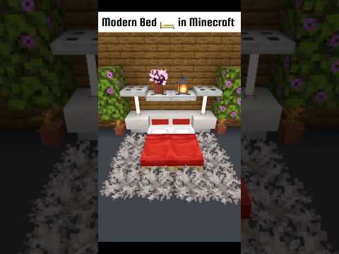 🔥 Ultimate Modern Bed Tutorial in Minecraft! #viral