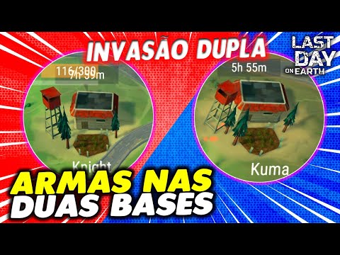 ARSENAL DE ARMAS NAS DUAS BASES DA INVASÃO DUPLA - Last Day On Earth