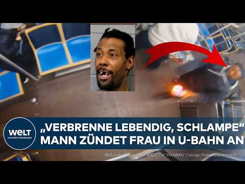 CHICAGO: Unfassbare Tat in der U-Bahn! Mann zündet Frau an! – Reaktion der Passagiere empört!