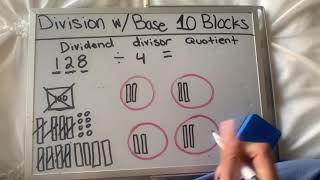 Division Using Base 10 Blocks