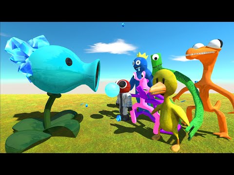 Rainbow Friends Attacks Snow Pea Army - ARBS