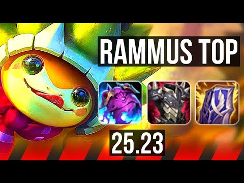 RAMMUS vs SION (TOP) | 900+ games | KR Master | 25.23