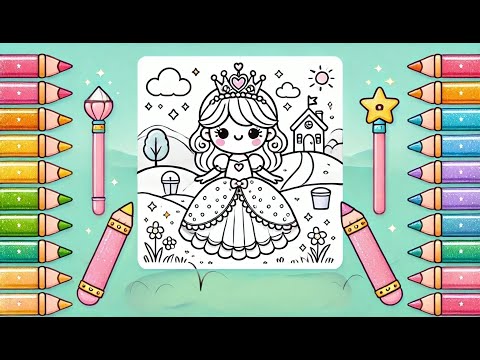Princess Coloring Book & Games Video
