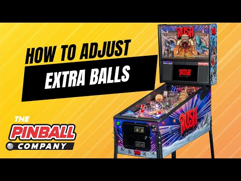 Pinball 101 #17 - How To Adjust Extra Balls Per Game On A Stern Pinball Machine