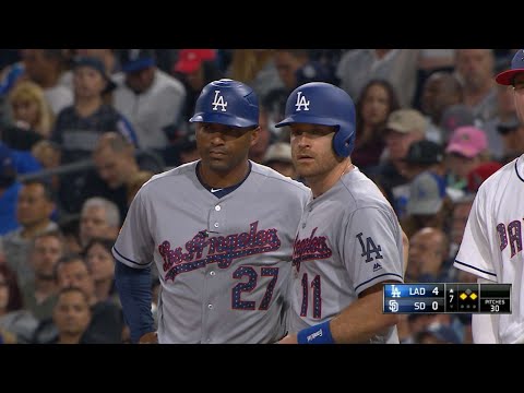 LAD@SD: Forsythe goes 4-for-5 in the Dodgers' victory