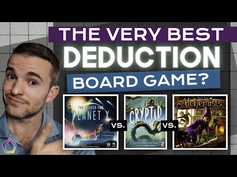 Cryptid vs The Search for Planet X vs Alchemists - Top Deduction Board Game