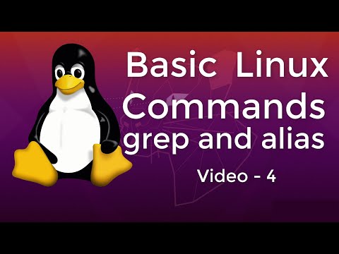 Linux Tutorial 4 | Basic Linux commands | (grep and alias commands)