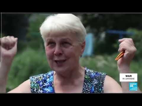 France 24 shows how the local population of Lisichansk reacts to Russian military in Ukraine