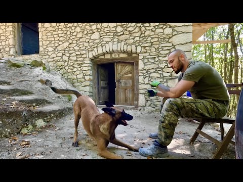OFF-GRID Mountain House, Installed Waterproofing and Concreting the Floor Ep. 06.