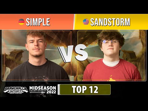 simpLe VS Sandstorm - Top 12 - Midseason Championship 2022 - Singles