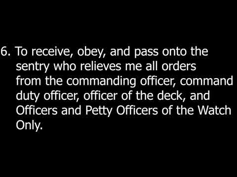 11 General Orders (1 hour) | Navy |  Recited by Jimmy Huang