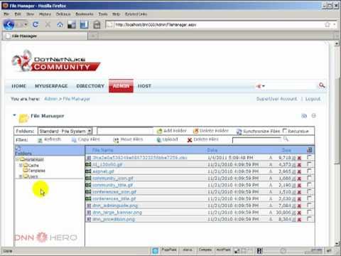 How to upload multiple files at the same time to a DotNetNuke site - Video #185