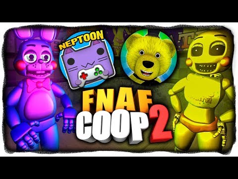 АНИМАТРОНИКИ СПИДРАНЕРЫ! НЕПТУН ВЕРХОМ НА ЧИКЕ! ФОКСИ ПРОТКНУЛ FNAF PLAY! ✅ НОЧЬ 1 В FNAF COOP 2
