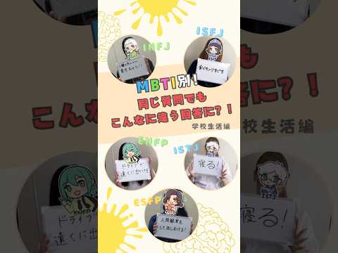 【MBTI別】学生に質問してみた~学校生活編~ #shorts #徳島文理大学 VOICEVOX:ずんだもん
