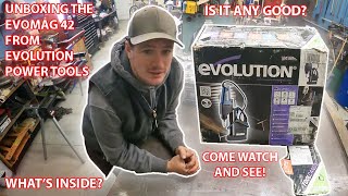 Evolution EVOMAG42 Mag Drill Unboxing and first use! Does it work? Is it good?