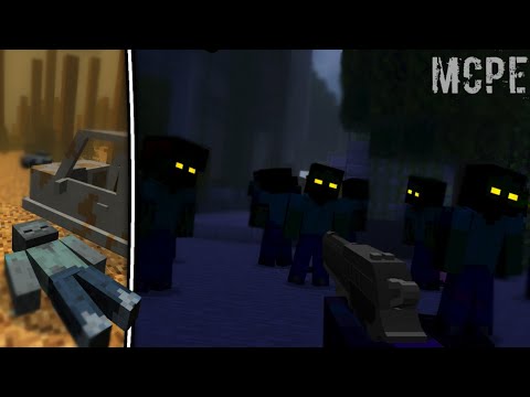 EPIC Minecraft PE Zombie Mod & 3D Guns