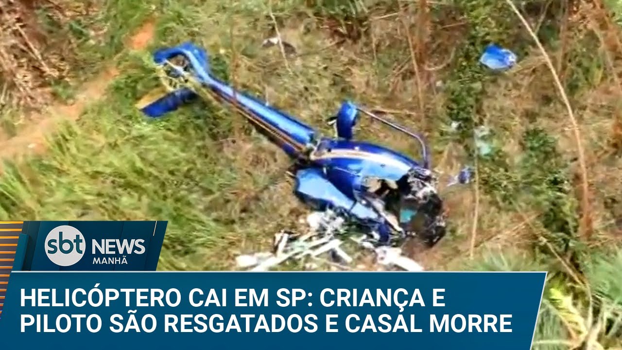 Queda de helicóptero: veja como foi a chegada do SBT no local do acidente |#SBTNews Manhã (17/01/25)