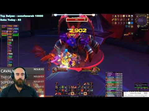 MYTHIC SKITRA: 468 Fury Warrior - WoW 8.3 Ny'alotha Mythic Raid Boss (3/12)