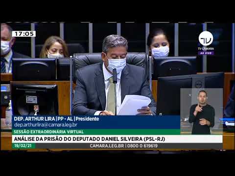 Arthur Lira faz discurso na sessão de votação do caso Daniel Silveira - 19/02/2021