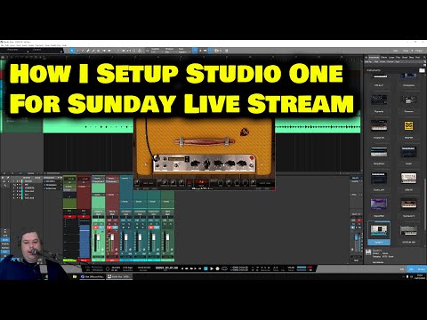 So richte ich Presonus Studio One DAW für Live-Streaming, Gitarre, Amplitube usw. ein ...