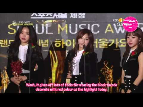 [SoshiAPinkSubs][150122] KBSJoy The 24th Seoul Music Awards Bonsang Awards - A Pink